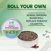 Natural & Ayurvedic Herbal Smoking Blend 1 Pack 1 Oz/ 30g Can With Mct Tube 100 Tubes Per Box - Tobacco-Free & Nicotine-Free Smoking Mixture